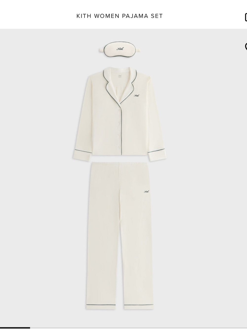 Kith Women's Sandrift Pajama Set in Cream